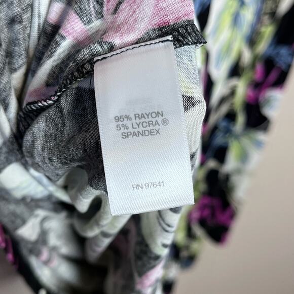 NWT J. JILL Wearable Collection Tropical Floral Tank Knee Length Tank Dress LP - Picture 7 of 7